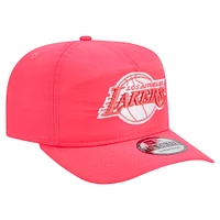 Men's New Era Pink Los Angeles Lakers Injection Everyday Golfer Adjustable Hat