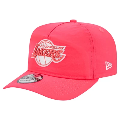 Men's New Era Pink Los Angeles Lakers Injection Everyday Golfer Adjustable Hat