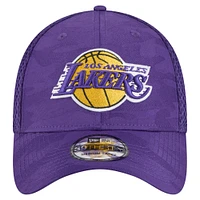 Men's New Era  Purple Los Angeles Lakers Subtle Camo 39THIRTY Flex Hat