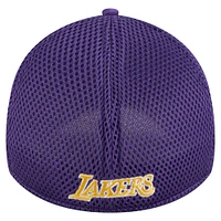 Men's New Era  Purple Los Angeles Lakers Subtle Camo 39THIRTY Flex Hat