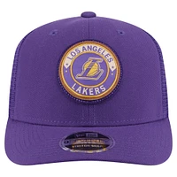 Casquette ajustable violette Los Angeles Lakers Victory Grove Circle Patch 9SEVENTY de New Era pour homme