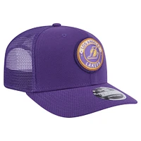 Men's New Era  Purple Los Angeles Lakers Victory Grove Circle Patch 9SEVENTY Adjustable Hat