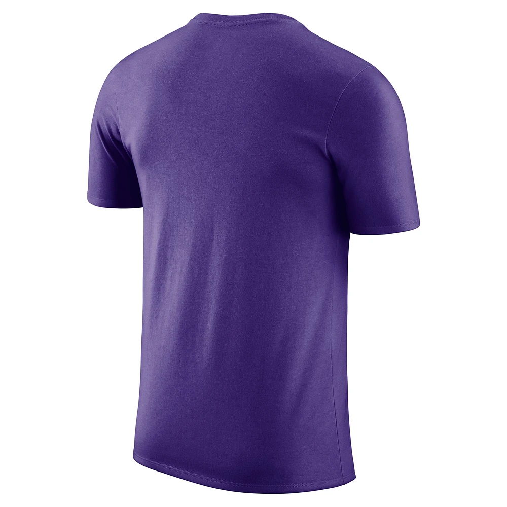 T-shirt Nike violet Los Angeles Lakers Courtside This Is Our Year pour homme