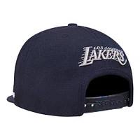 Men's Pro Standard  Cream Los Angeles Lakers French Terry Snapback Hat