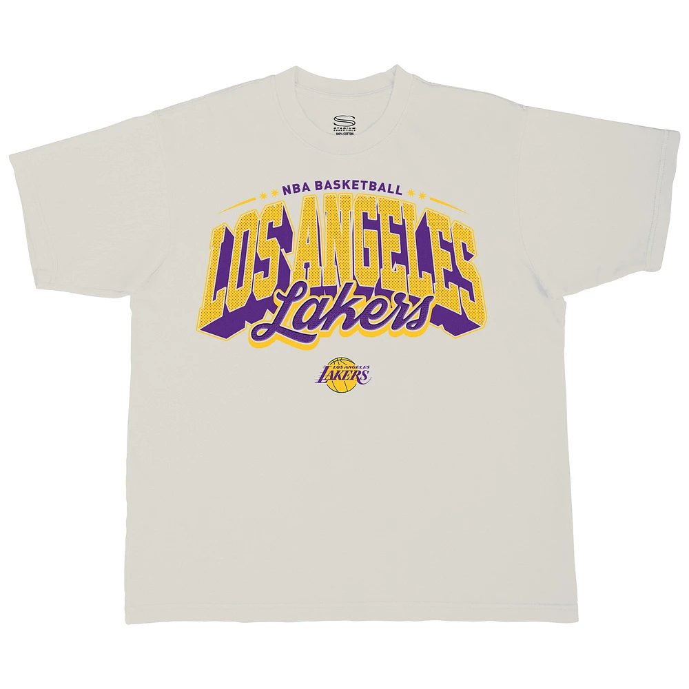 Men's Stadium Essentials  Cream Los Angeles Lakers Your Way Oversized Urban T-Shirt