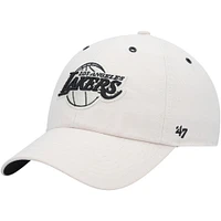 Casquette réglable Lunar Clean Up Los Angeles Lakers '47 crème pour homme