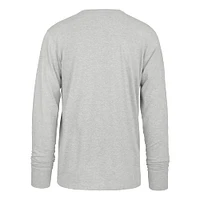 Men's '47  Gray Los Angeles Lakers First Rate Franklin Long Sleeve T-Shirt