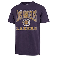 Men's '47 Purple Los Angeles Lakers All Out Scrum T-Shirt