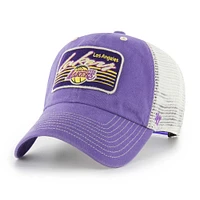 Casquette ajustable '47 Purple Los Angeles Lakers Five Point Patch Clean Up pour hommes