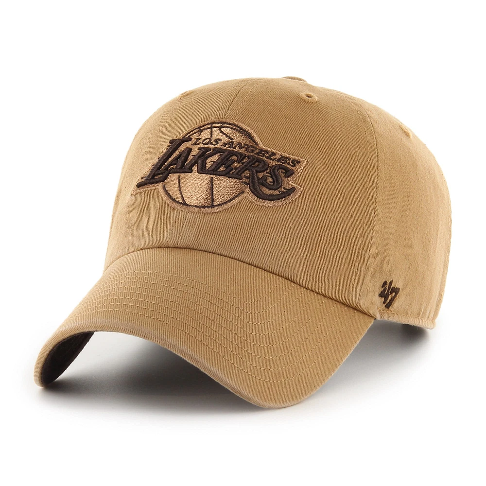 Casquette réglable pour homme '47 Tan Los Angeles Lakers Ballpark Clean Up