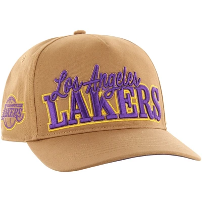 Casquette réglable Barnes Hitch '47 Tan des Lakers de Los Angeles pour hommes