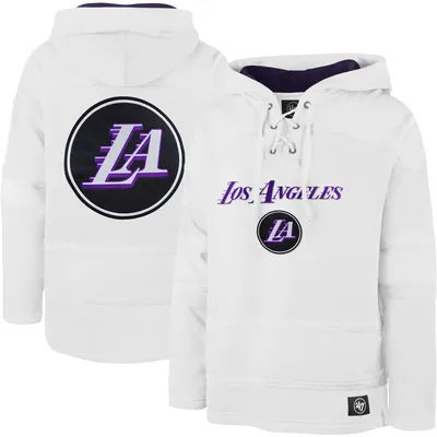 Los Angeles Lakers Fanatics Branded Icon Primary Logo Fitted Pullover  Hoodie - Purple