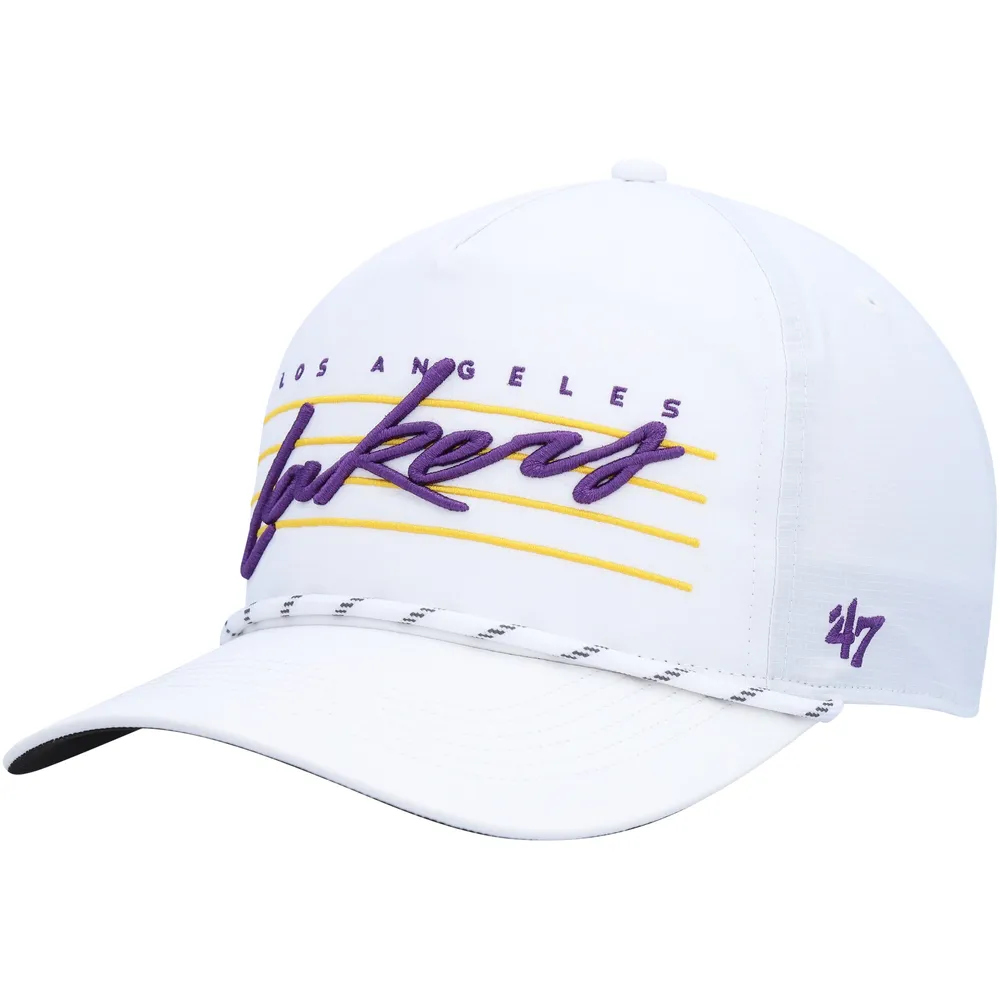 Lids Los Angeles Lakers '47 Downburst Hitch Snapback Hat - White