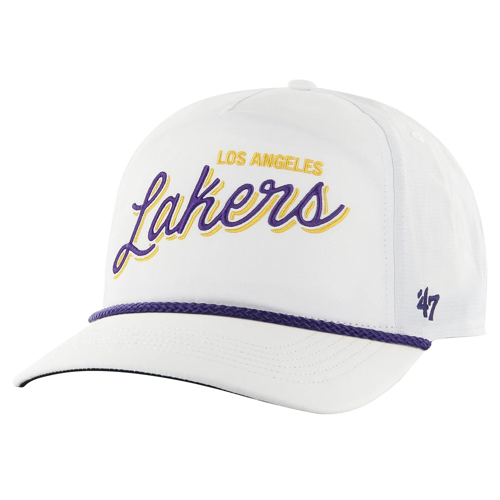 Casquette ajustable Fairway Hitch brrr des Los Angeles Lakers '47 blanche pour hommes
