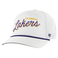 Casquette ajustable Fairway Hitch brrr des Los Angeles Lakers '47 blanche pour hommes