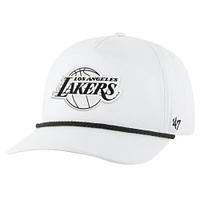 Casquette réglable blanche Los Angeles Lakers Rope Hitch '47 pour hommes