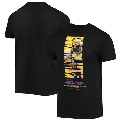 T-shirt Los Angeles Lakers Check the Credits Player d'Anthony Davis noir pour homme