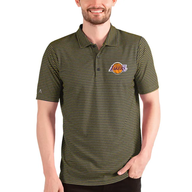 Lids Los Angeles Lakers Columbia Omni-Wick Drive Polo - Gold