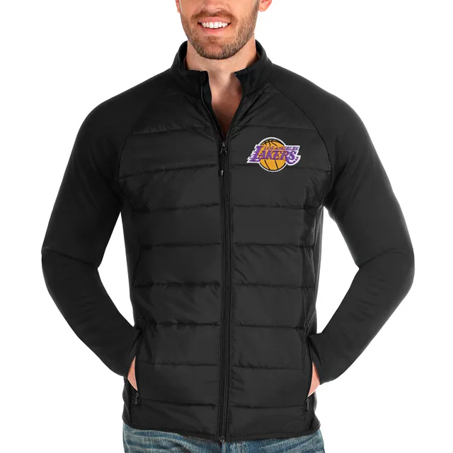 Men's JH Design Gray Los Angeles Lakers Reversible Track Jacket