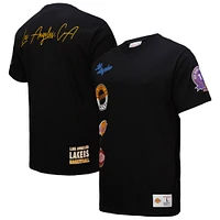 T-shirt noir pour homme de la collection Black Out des Los Angeles Lakers