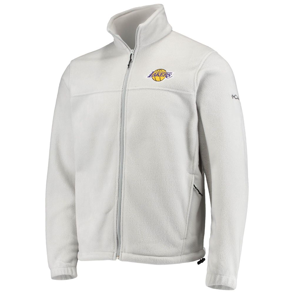 Men's Columbia Los Angeles Lakers Gray Flanker Full-Zip Jacket