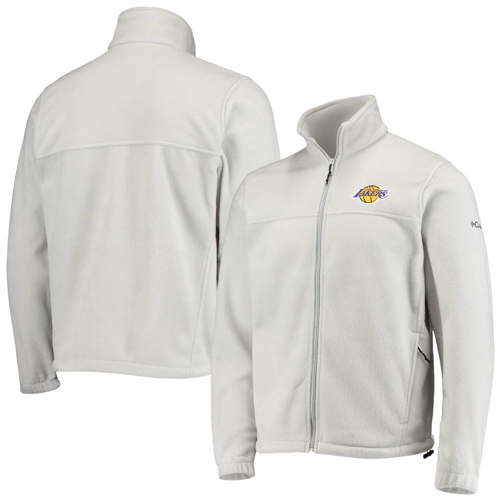 Men's Columbia Los Angeles Lakers Gray Flanker Full-Zip Jacket