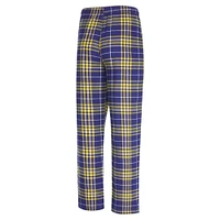 Ensemble de nuit pour homme avec t-shirt et pantalon en flanelle Los Angeles Lakers Vector violet/or Concepts Sport