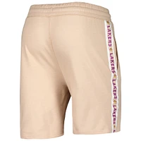 Men's Concepts Sport  Tan Los Angeles Lakers Team Stripe Shorts