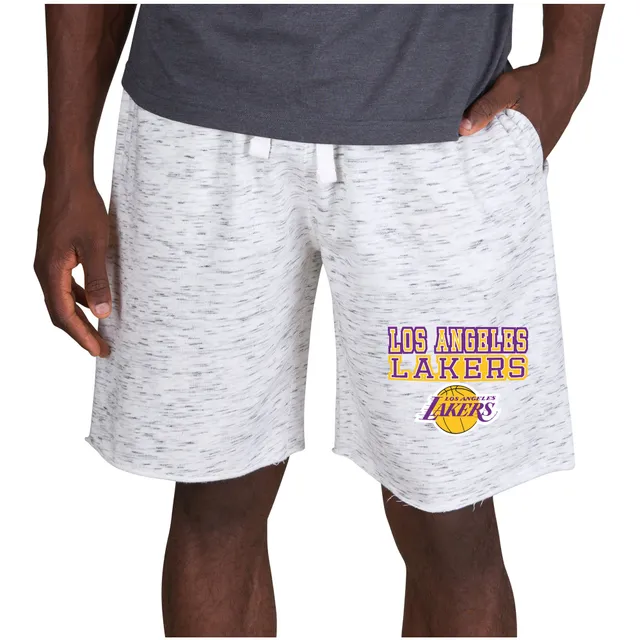 Concepts Sport Women's Los Angeles Lakers Grey Terry Shorts, XL, Gray