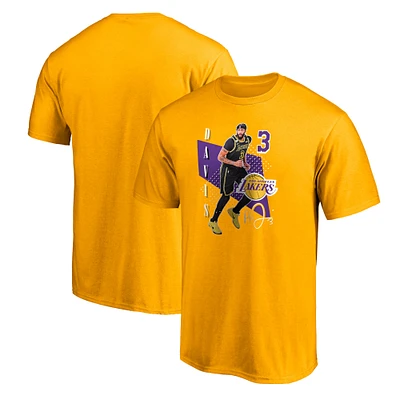 Men's Fanatics Anthony Davis Gold Los Angeles Lakers Pick & Roll T-Shirt