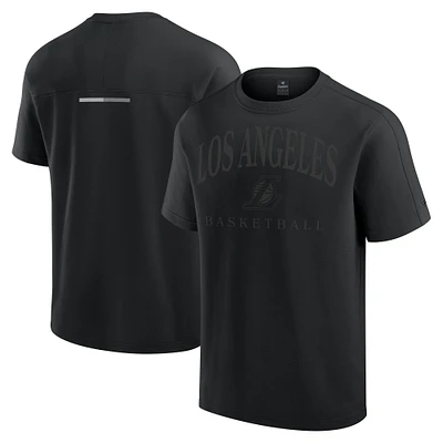 T-shirt noir Fanatics Flex Tri-Blend pour homme Los Angeles Lakers