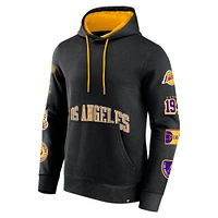 Sweat à capuche noir Fanatics pour hommes des Lakers de Los Angeles Home Court