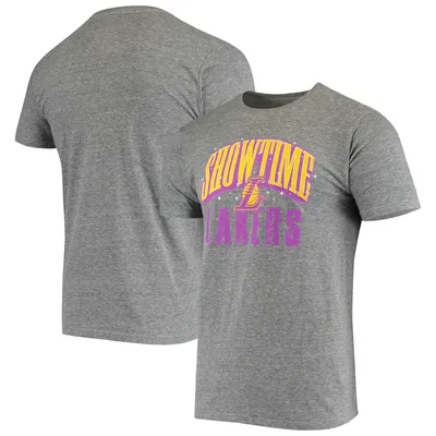 Fanatics Branded Los Angeles Lakers Heathered Gray Tri-Blend T-Shirt