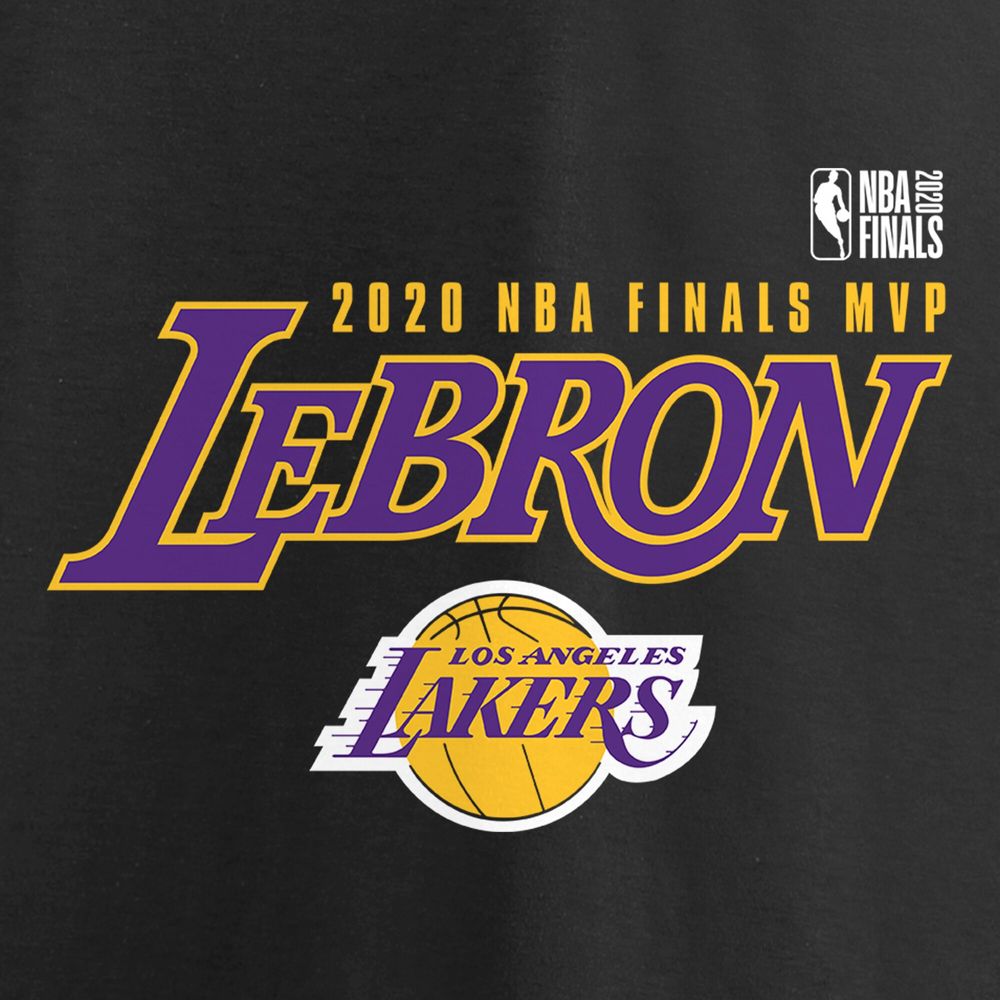 Los Angeles Lakers NBA Finals Championships 2020 Black T-Shirt Size XL