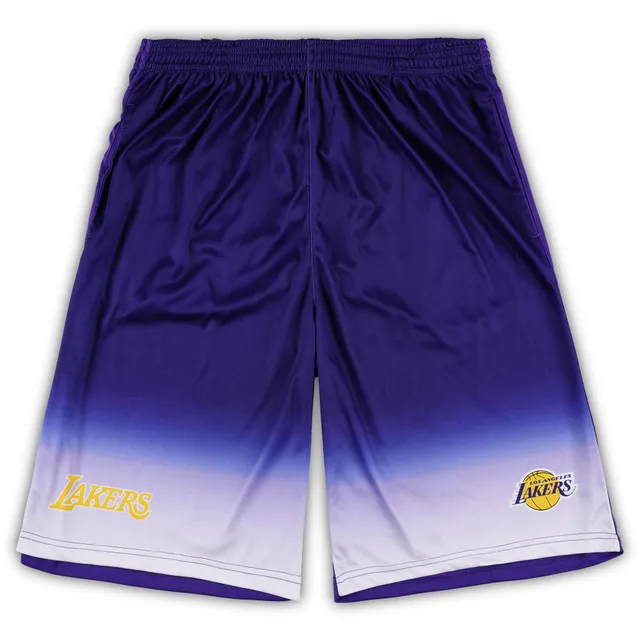 Men's Fanatics Branded Gold Los Angeles Lakers Big & Tall Champion Rush Practice Shorts