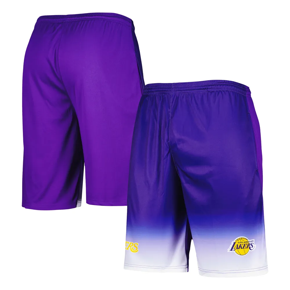 Men's Fanatics Branded Black Los Angeles Lakers Free Throw Mesh Shorts