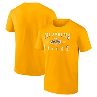 Men's Fanatics Gold Los Angeles Lakers Competition T-Shirt