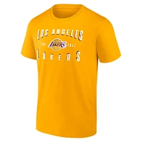 Men's Fanatics Gold Los Angeles Lakers Competition T-Shirt