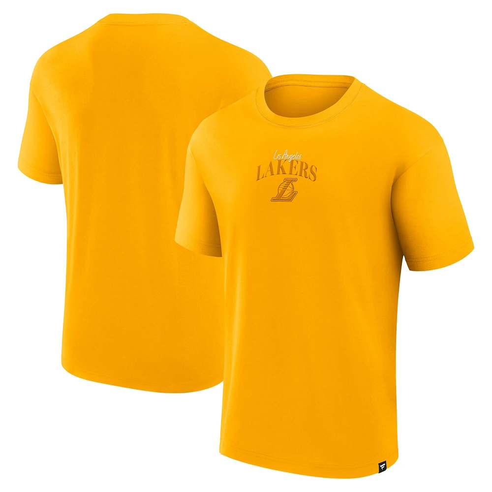 Men's Fanatics Gold Los Angeles Lakers Crossover Collection Full Court Press T-Shirt