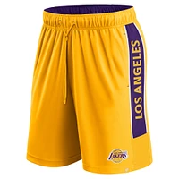 Short Fanatics Gold Los Angeles Lakers Win the Match pour hommes