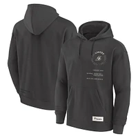 Men's Fanatics Gray Los Angeles Lakers Future Ground Info Elements Premium Pullover Hoodie