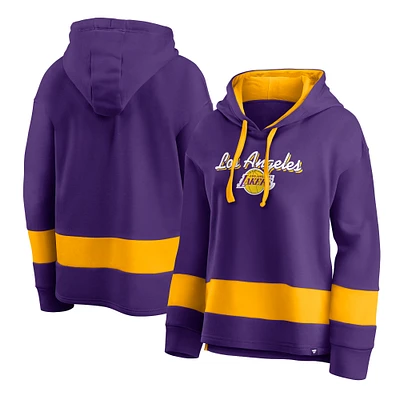 Men's Fanatics Purple Los Angeles Lakers Block Party Major Play - Pullover Hoodie