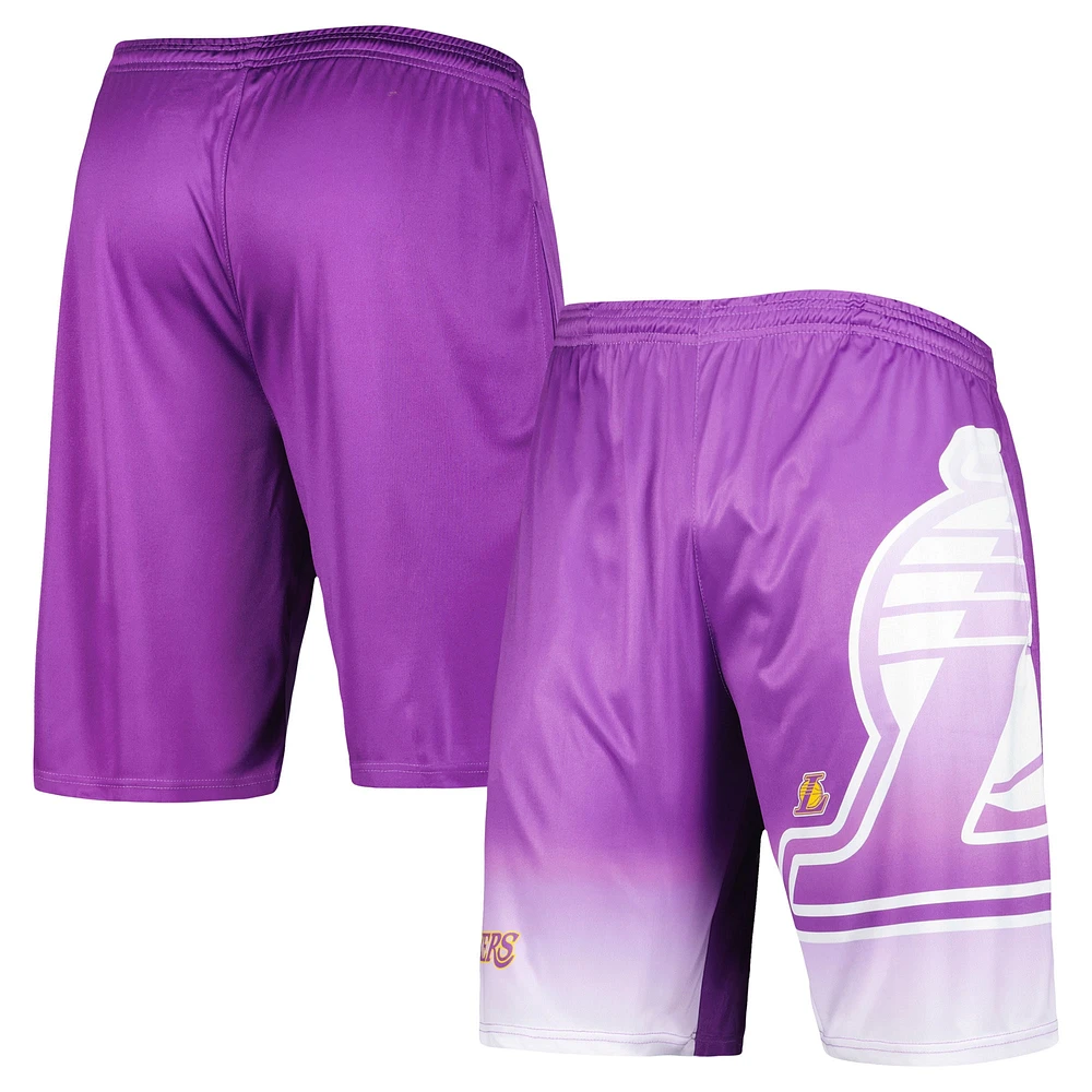 Short graphique violet Los Angeles Lakers Fanatics pour hommes