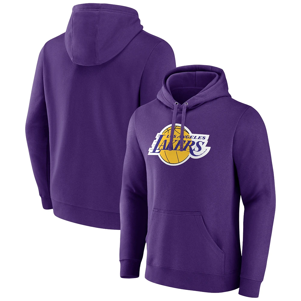 Men's Fanatics  Purple Los Angeles Lakers Primary Logo Pullover Hoodie