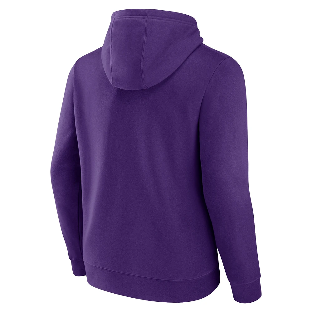 Men's Fanatics  Purple Los Angeles Lakers Primary Logo Pullover Hoodie