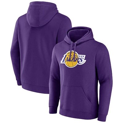 Men's Fanatics  Purple Los Angeles Lakers Primary Logo Pullover Hoodie