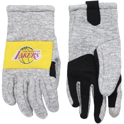 Los Angeles Lakers FOCO Team Knit Gloves - Gray