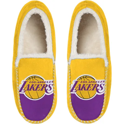 Los Angeles Lakers FOCO Colorblock Moccasin Slippers