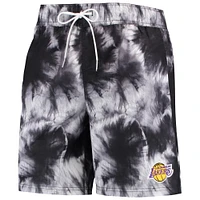 Men's G-III Sports by Carl Banks Black Los Angeles Lakers Splash Volley Swim Shorts