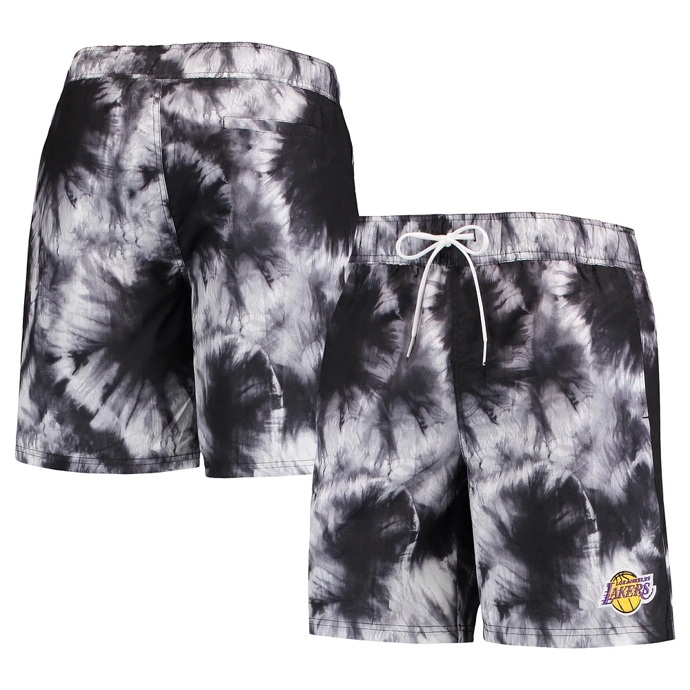 Short de bain pour homme G-III Sports by Carl Banks noir Los Angeles Lakers Splash Volley